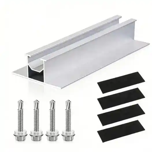 Solar Mini Rail Metal Roof Mounting System