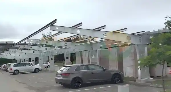 double-sided solar carport